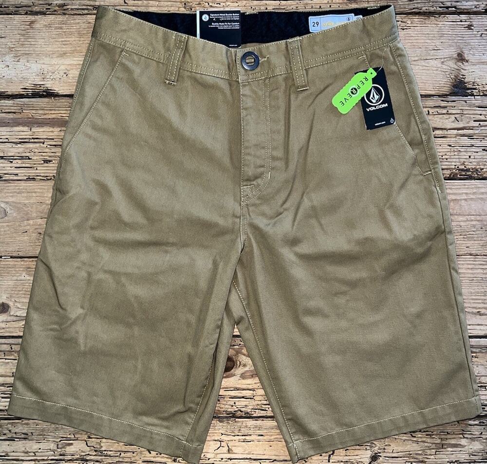 Men's Volcom Regular Fit Relaxed Rise Chino Shorts Size 29 NWT